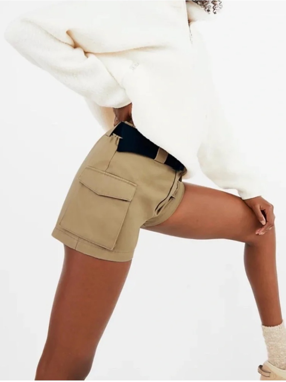TNA Khaki Utility Cargo Shorts